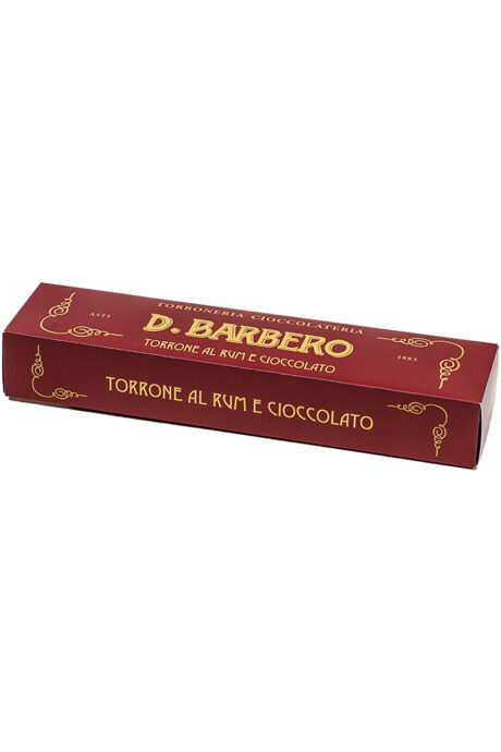 Torrone al Rum Ricoperto di Cioccolato - Davide Barbero 270g